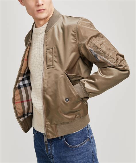 burberry bomber jacket satin|Burberry bomber jacket sale.